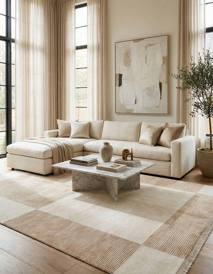 Detail image of  8' 2 x 11' 5  Hand Knotted Darya Wool Rug