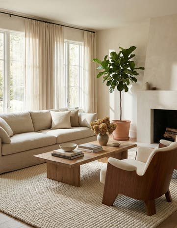Ivory Hand Woven Felt Ball Wool Square Rug
