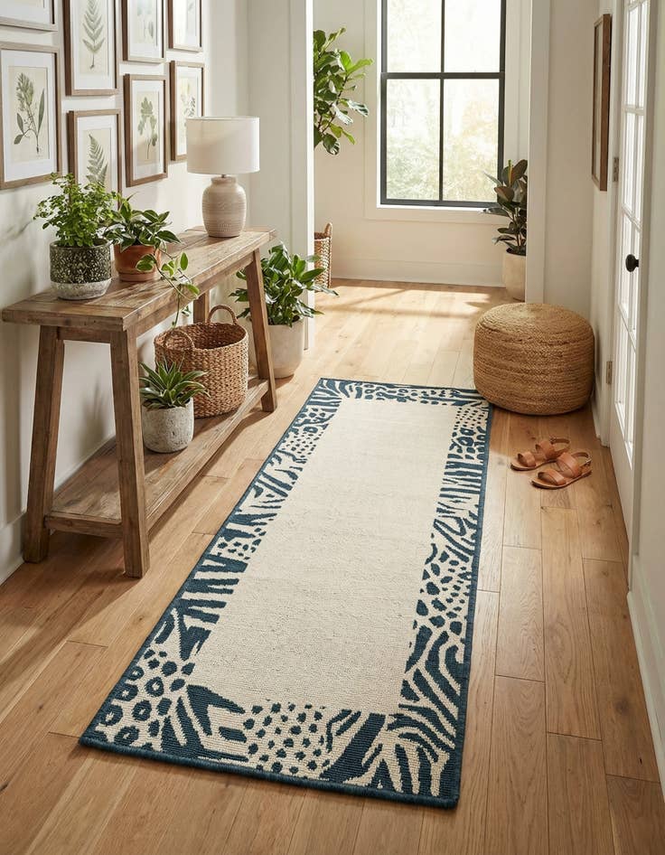 Detail image of 2' x 5'  Washable Safari Indoor / Outdoor Runner Rug