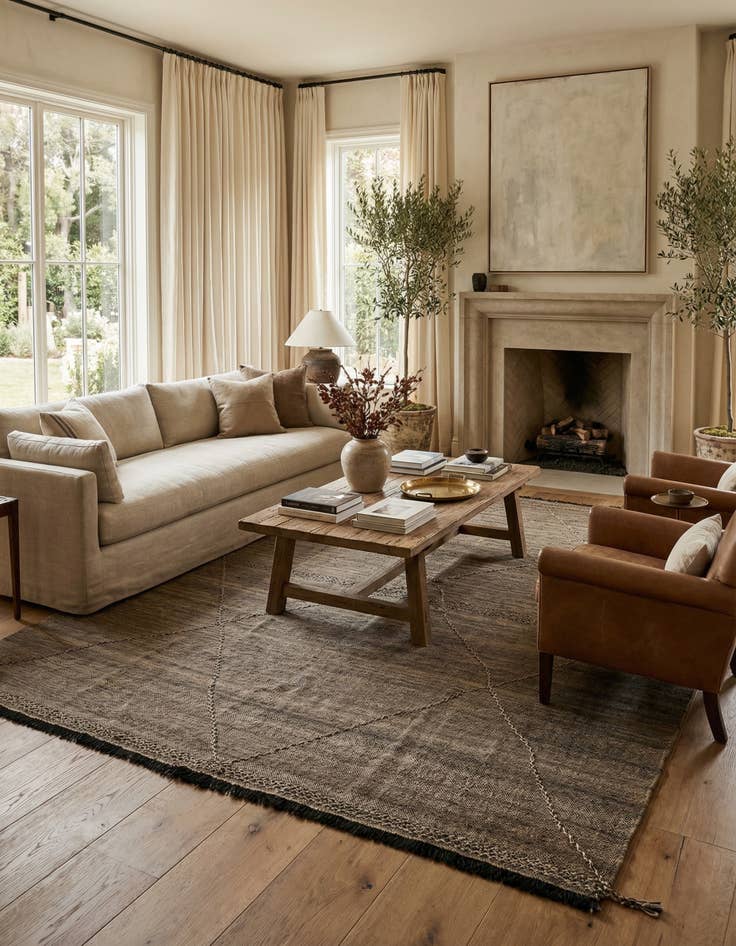 Detail image of 8' 3 x 9' 9  Hand Knotted Moroccan Wool Rug