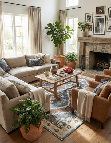 10' x 14' 9 Hand Knotted Moroccan Wool Rug