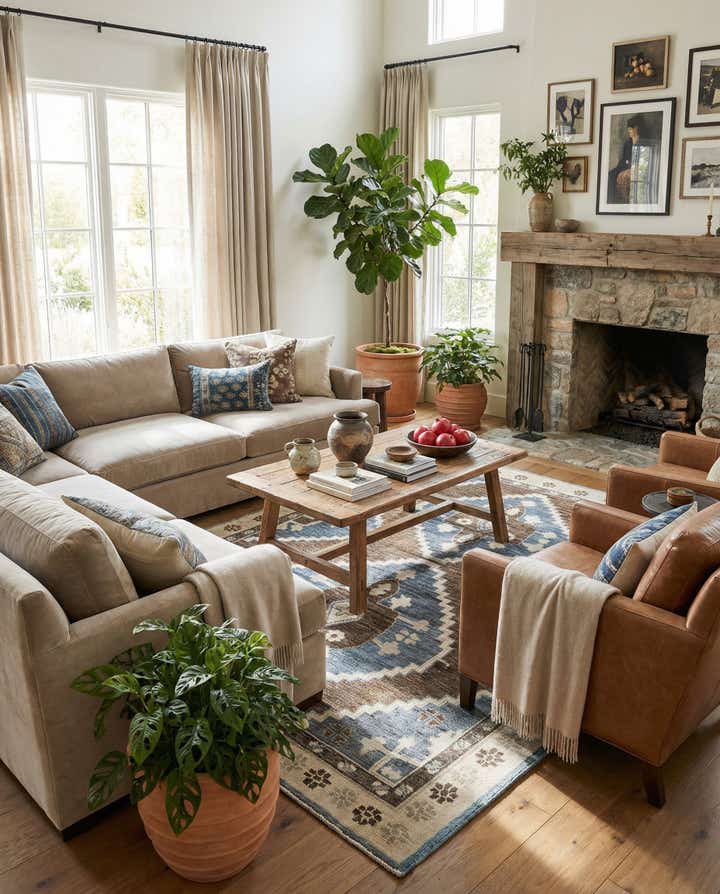 10' x 14' 9 Hand Knotted Moroccan Wool Rug