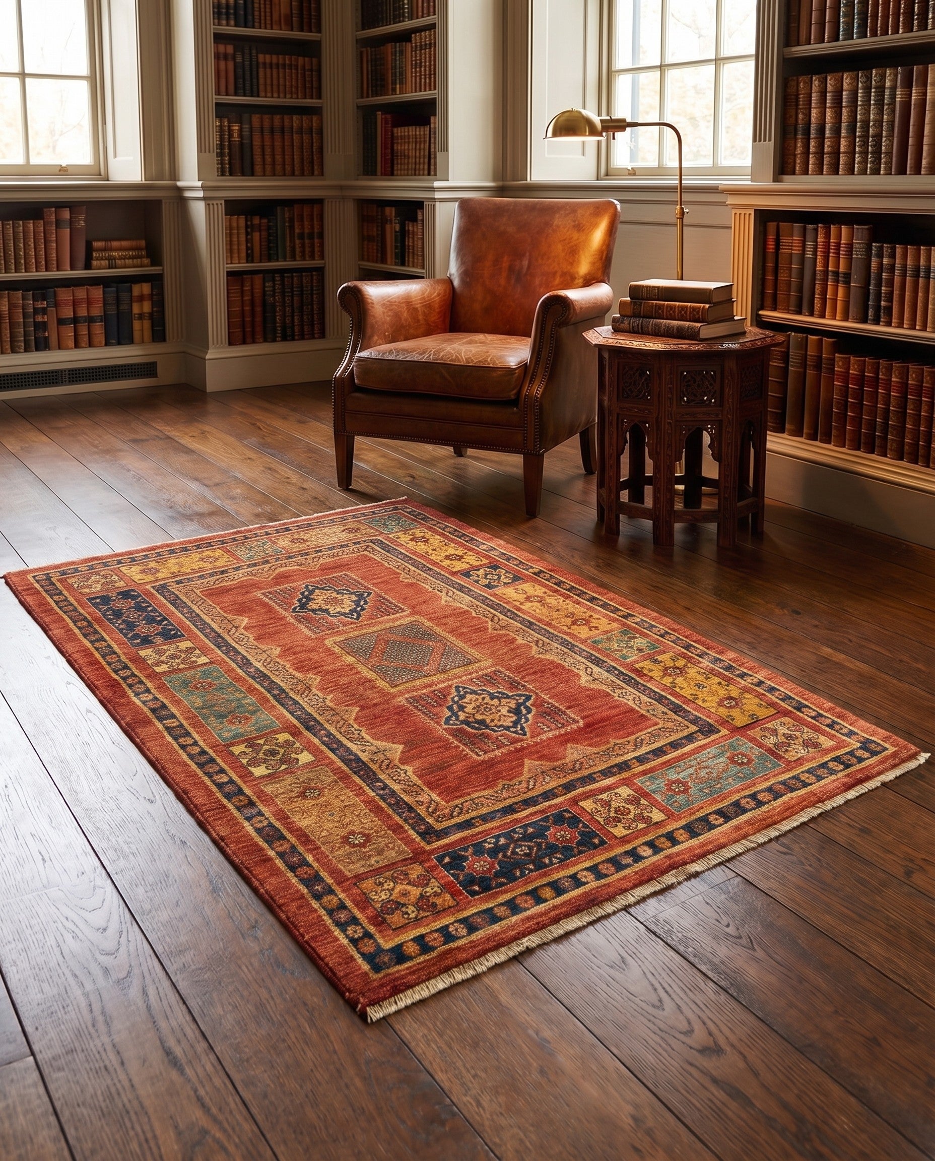 3' 7 x 5' 4 Kashkuli Wool Rug