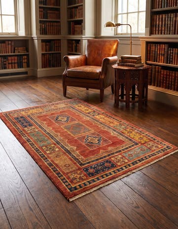 3' 7 x 5' 4 Kashkuli Wool Rug