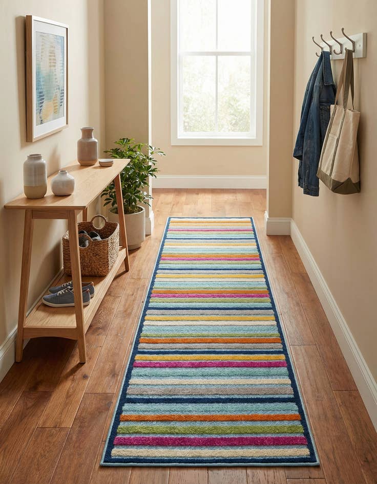 Detail image of 2' x 10' Easy-Clean Aruba Indoor / Outdoor Runner Rug
