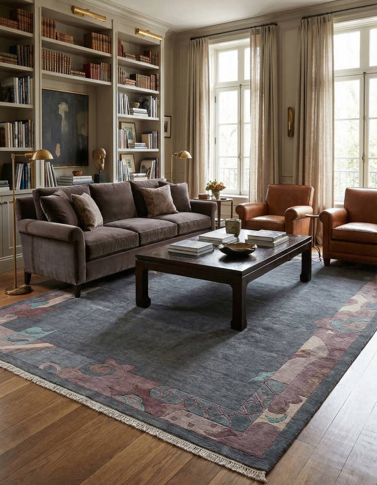 Detail image of 8' 2 x 11' 3  Hand Knotted Tibet Wool Rug