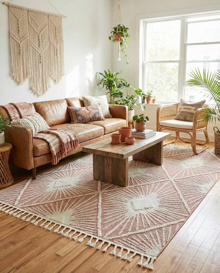 Detail image of 5' 3 x 8' Boho Rug
