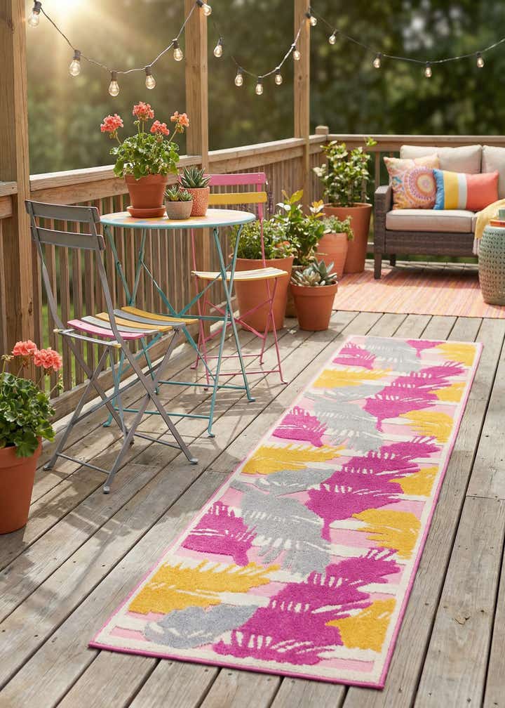 2' x 10' Easy-Clean Aruba Indoor / Outdoor Runner Rug
