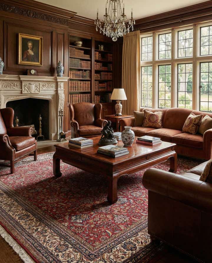 8' 2 x 11' 5 Hand Knotted Sarough Wool Rug