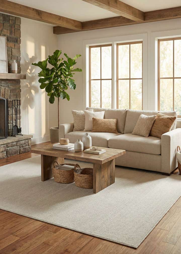 9' x 12' Easy-Clean Solid Indoor / Outdoor Rug