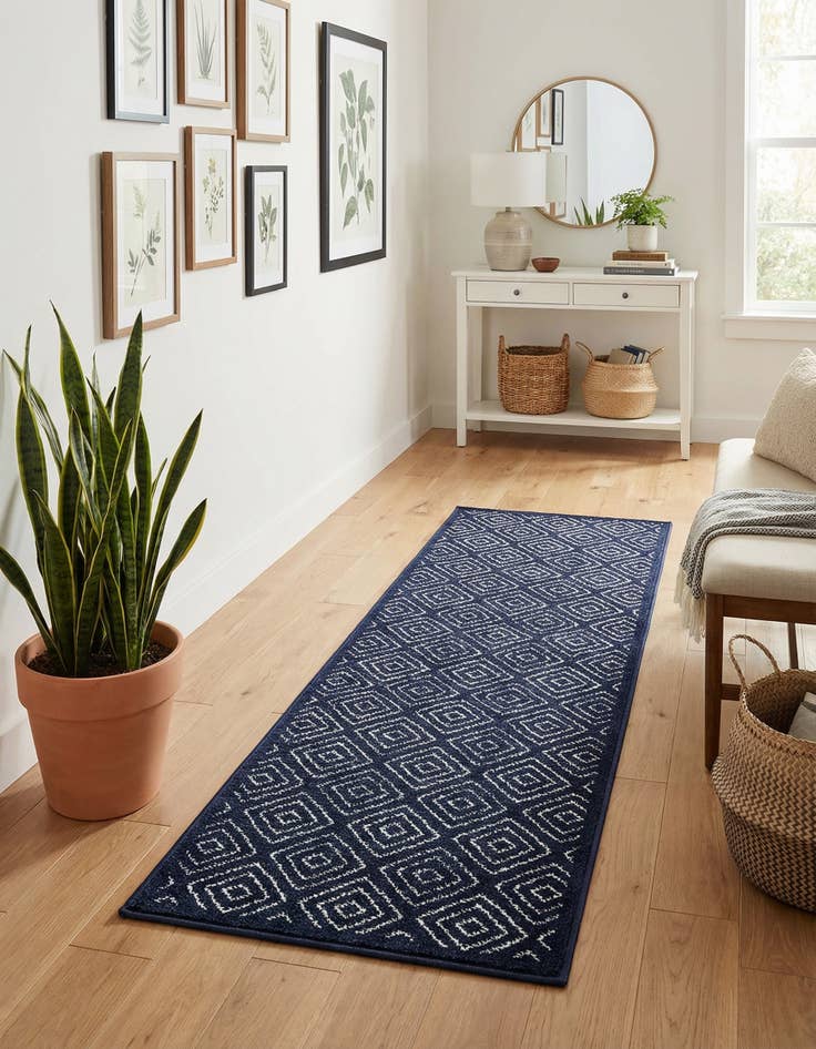 Detail image of 2' x 6' Easy-Clean Sabrina Soto Indoor / Outdoor Runner Rug