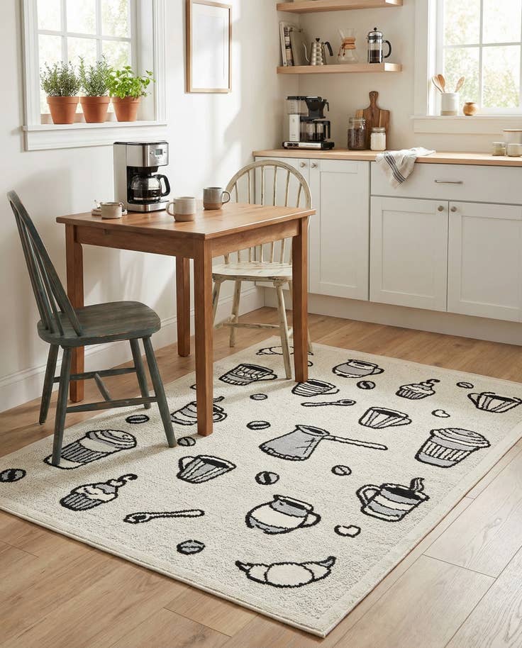 Detail image of 5' 3 x 7' 7 Easy-Clean Indoor / Outdoor Rug