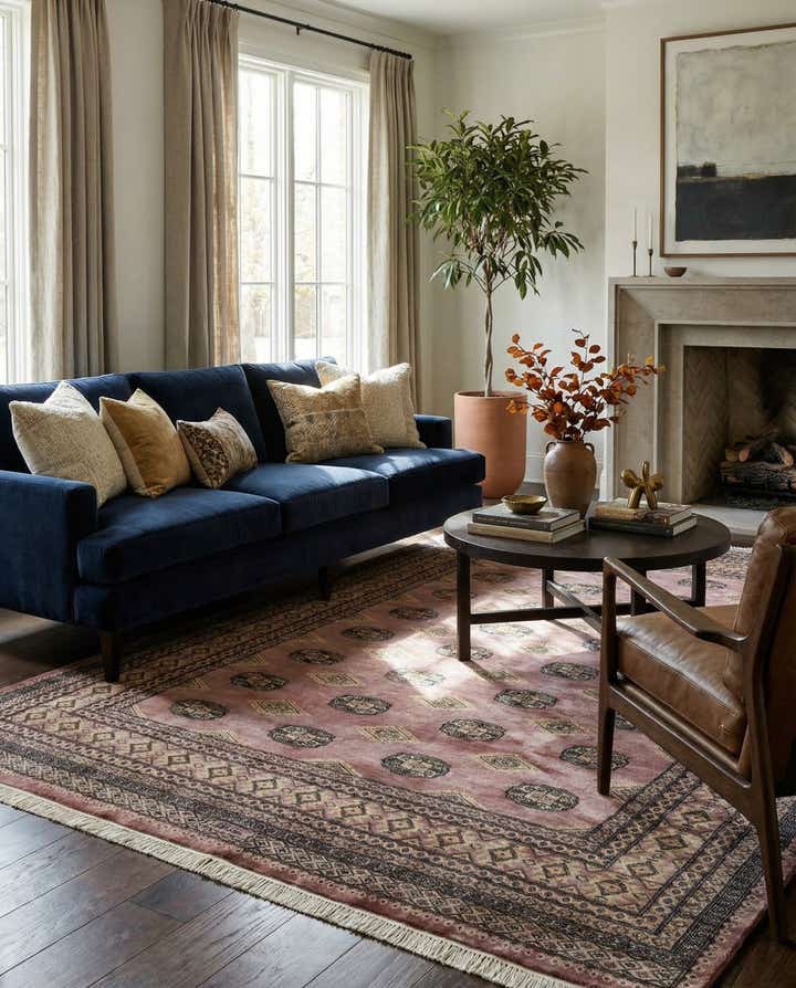 6' 8 x 9' 2 Hand Knotted Bokhara Oriental Rug