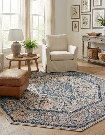 5' x 5' Lola Octagon Rug