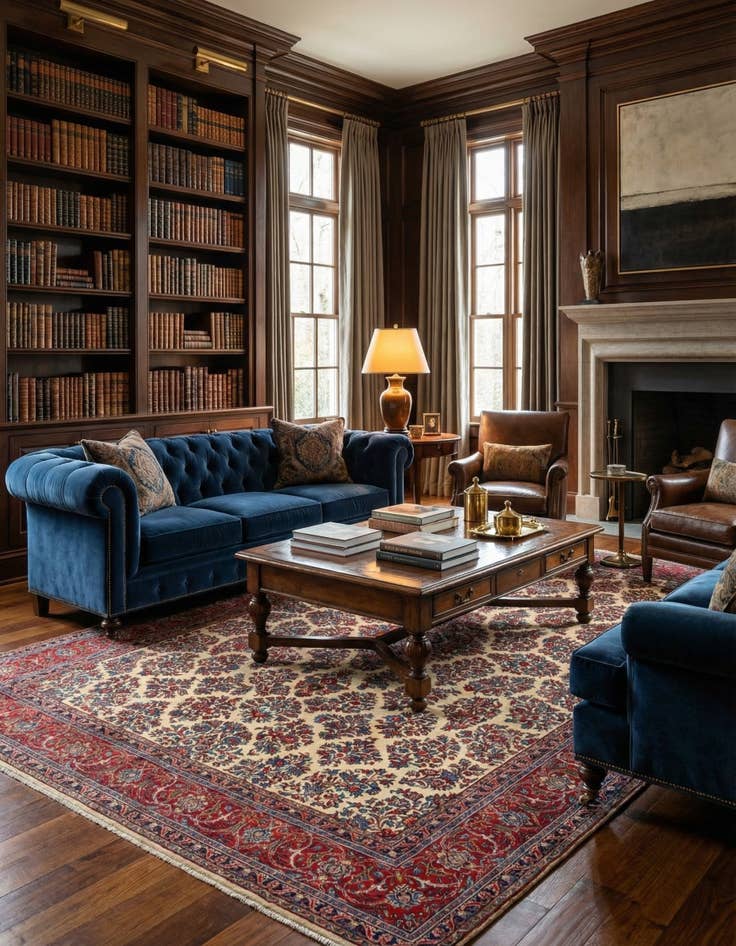 Detail image of 8' 3 x 11' 6 Sarouk Wool Rug