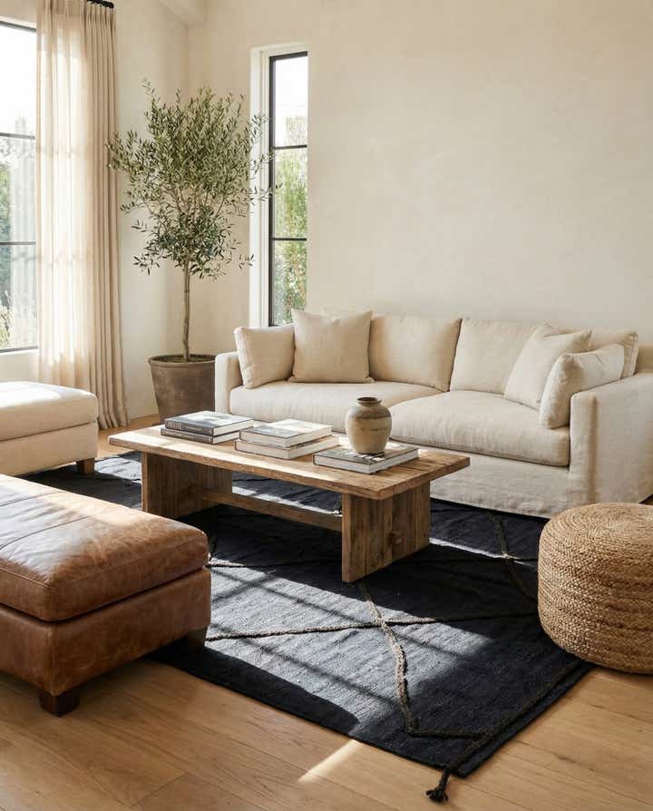 5' 8 x 7' 10 Hand Knotted Moroccan Wool Rug