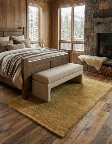 4' x 5' 10 Gabbeh Wool Rug