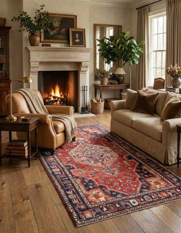 4' 6 x 9' 5 Hamedan Rug