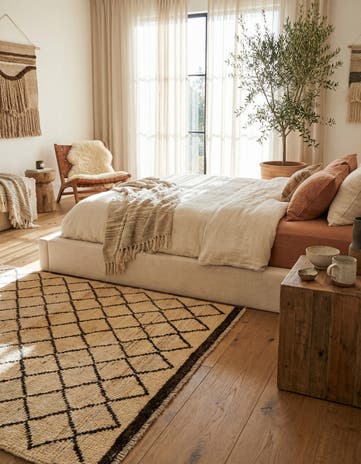 3' 9 x 5' 11 Hand Knotted Moroccan Rug