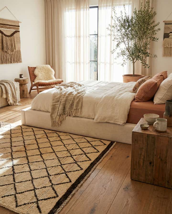 3' 9 x 5' 11 Hand Knotted Moroccan Rug