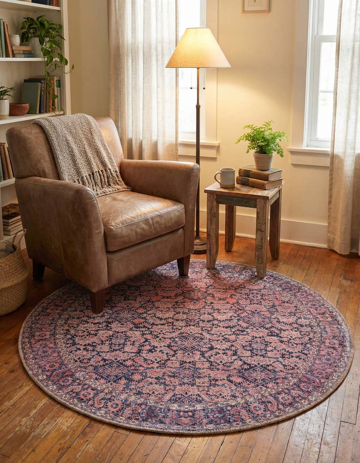 Detail image of 3' 6 x 3' 6 Timeless Round Rug