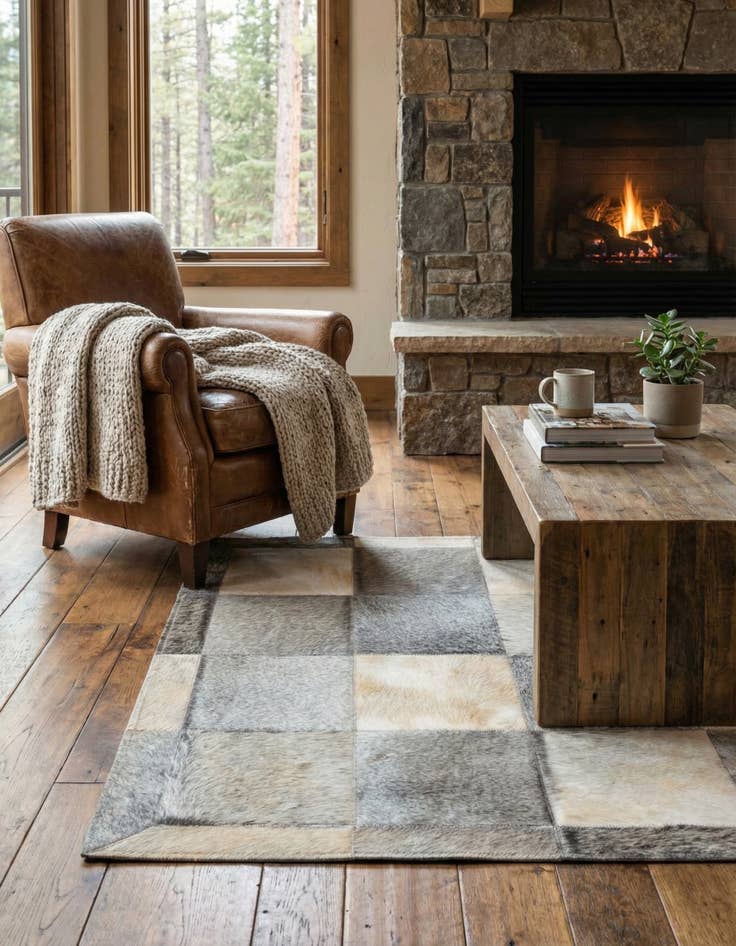 Detail image of 2' x 3' Cowhide Rug