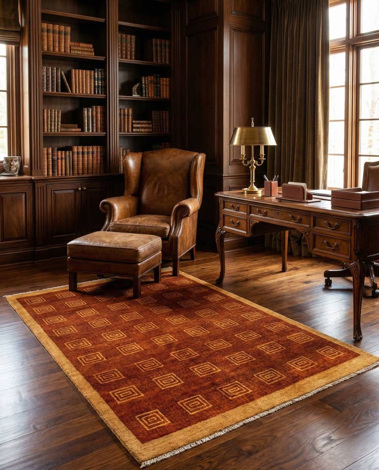 Detail image of 4' 7 x 6' 6 Juma Wool Rug