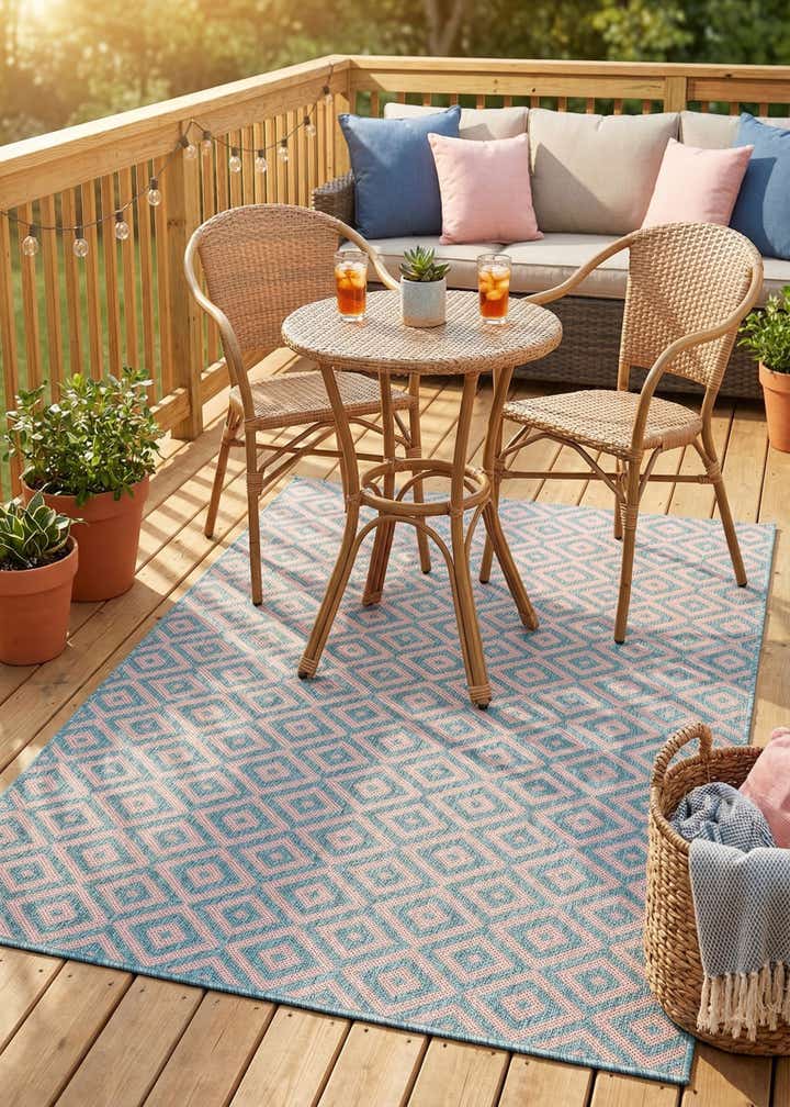 4' x 6' Easy-Clean Jill Zarin Costa Rica Indoor / Outdoor Rug