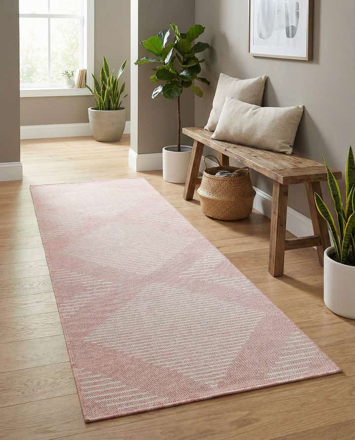 2' x 8' Easy-Clean Modern Indoor / Outdoor Runner Rug