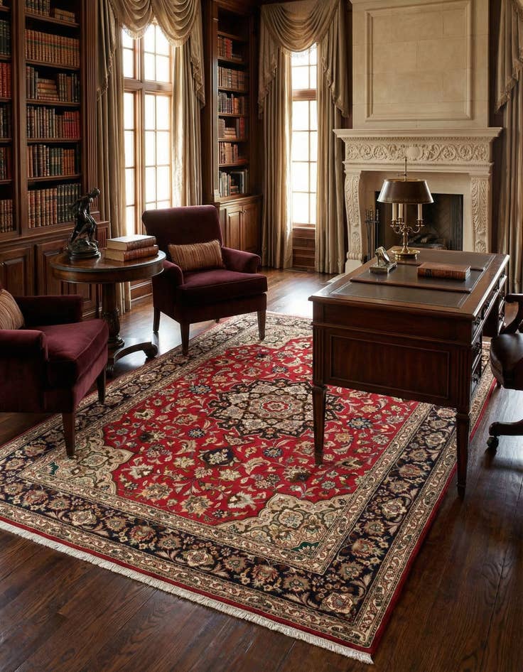 Detail image of 5' x 7' 2 Tabriz Rug