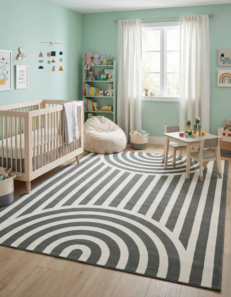 Detail image of 9' x 12' Whimsy Kids Rug