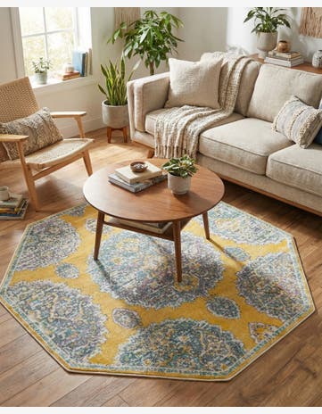 Yellow Paragon Octagon Rug