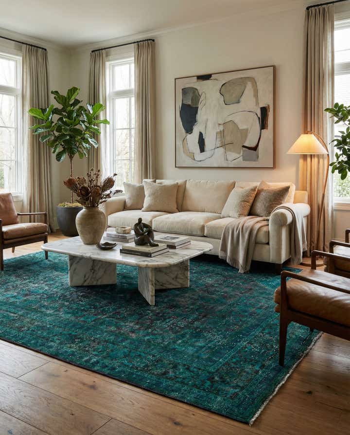 9' 9 x 12' 9 Hand Knotted Ultra Vintage Persian Wool Rug