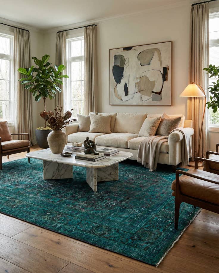 Detail image of 9' 9 x 12' 9 Hand Knotted Ultra Vintage Persian Wool Rug