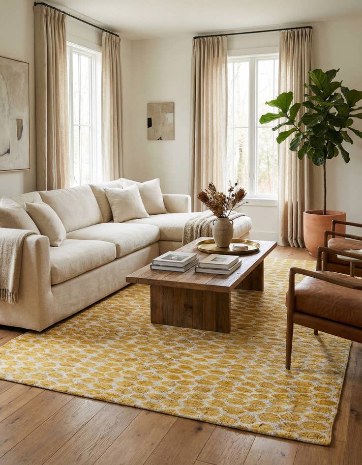 Detail image of 6' x 9' 2  Hand Knotted Moroccan Wool Rug