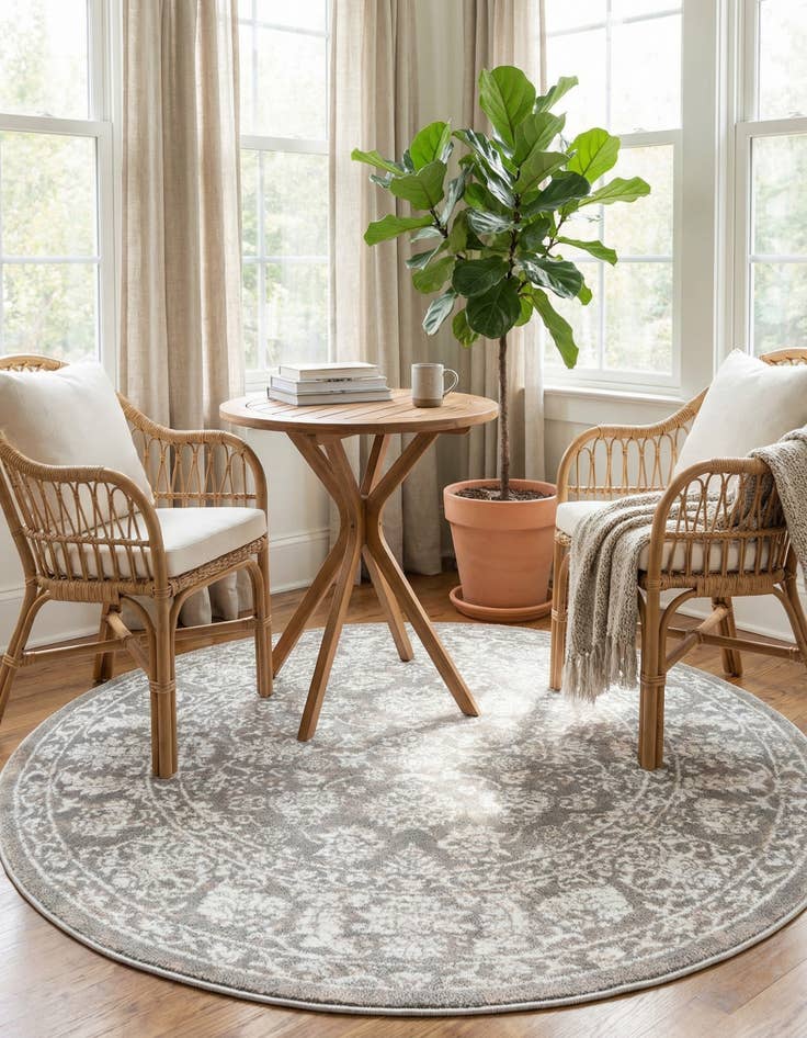 Detail image of 3' 3 x 3' 3 Uptown Central Park Round Rug