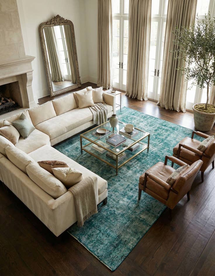 Detail image of 8' 8 x 12' 2  Hand Knotted Ultra Vintage Persian Wool Rug