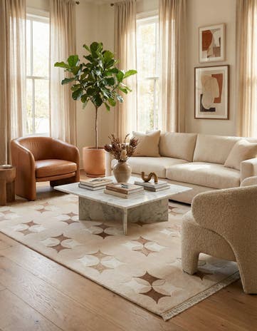 5' 5 x 8' Hand Knotted Darya Wool Rug