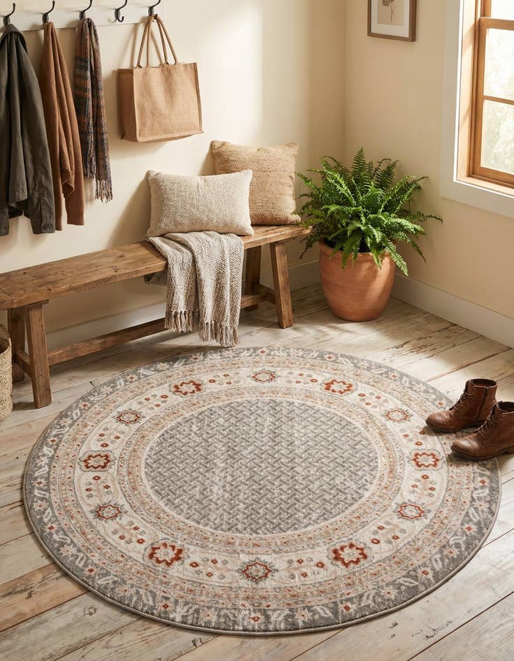 Detail image of 5' 3 x 5' 3 Charlotte Round Rug