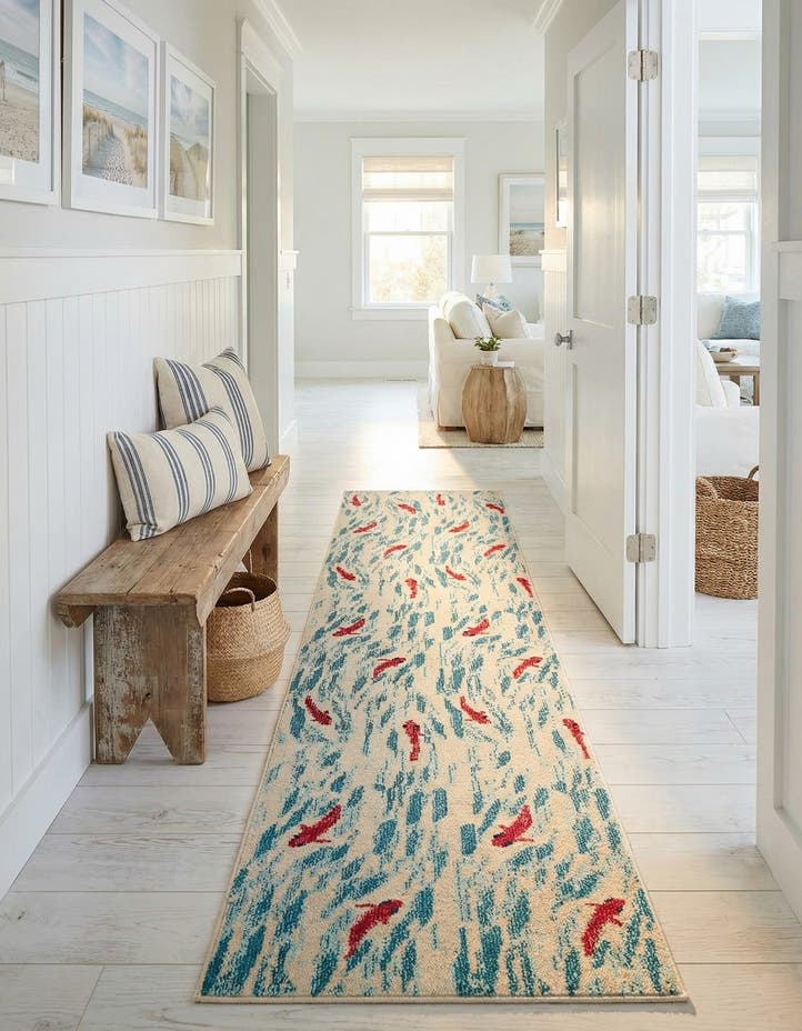 2' 7 x 10' Washable Amalfi Runner Rug