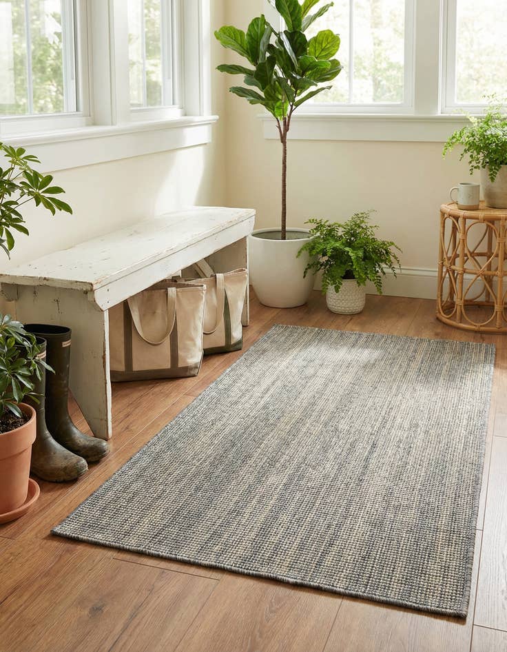 Detail image of 3' x 5' 3  Washable Solid Indoor / Outdoor Rug