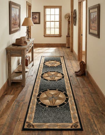 Blue Pioneer Runner Rug