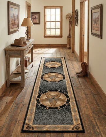Blue Pioneer Runner Rug