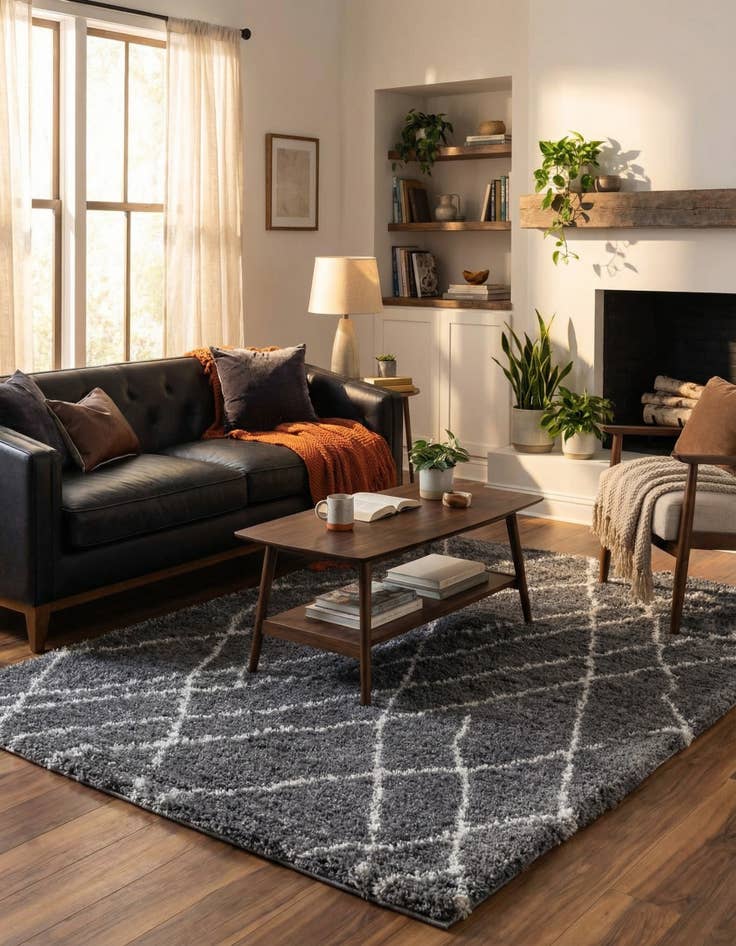 Detail image of  7' 10 x 10' Soft Touch Shag Rug