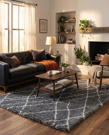  7' 10 x 10' Soft Touch Shag Rug