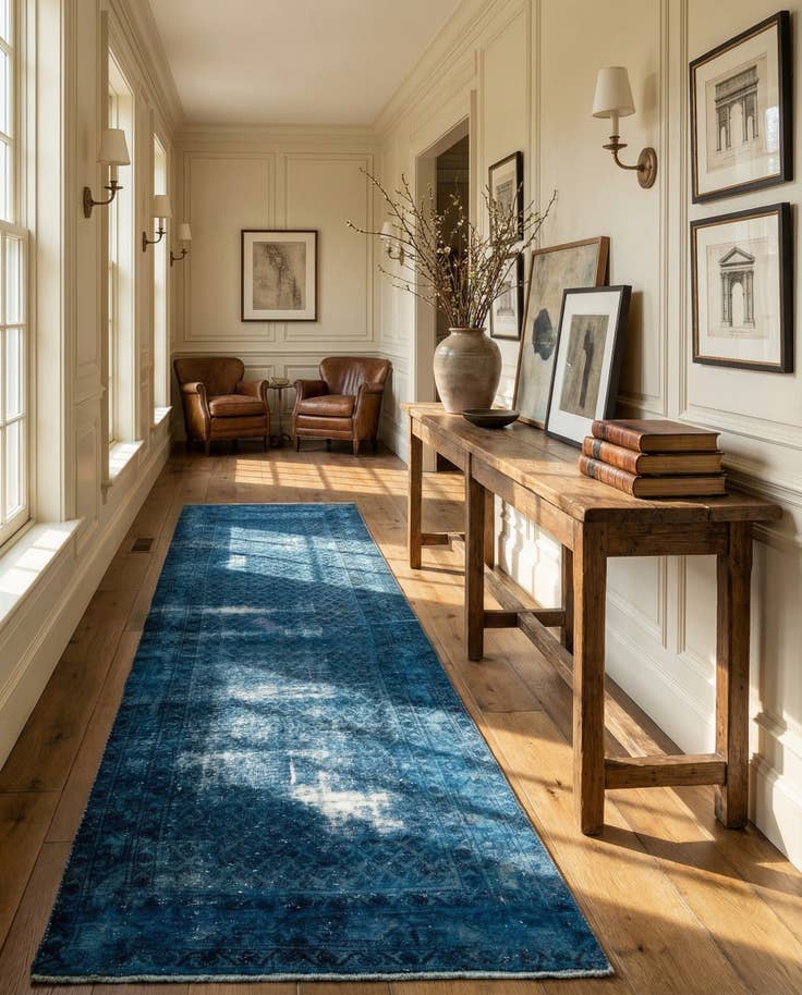 Detail image of 3' 7 x 15' 9 Hand Knotted Ultra Vintage Persian Wool Runner Rug