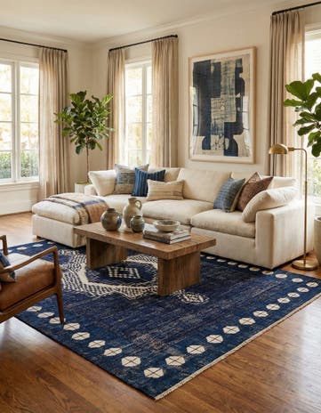 10' 7 x 14' 5 Hand Knotted Moroccan Wool Rug