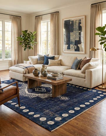 10' 7 x 14' 5 Hand Knotted Moroccan Wool Rug