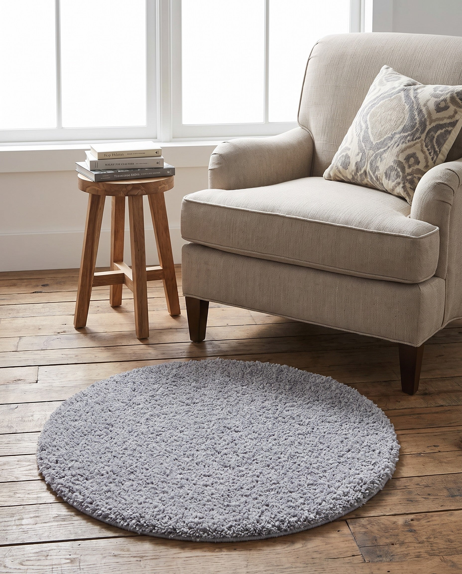 2' x 2' Zermatt Shag Round Rug