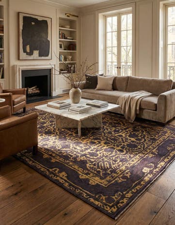 8' 6 x 10' 10 Hand Knotted Ultra Vintage Persian Wool Rug
